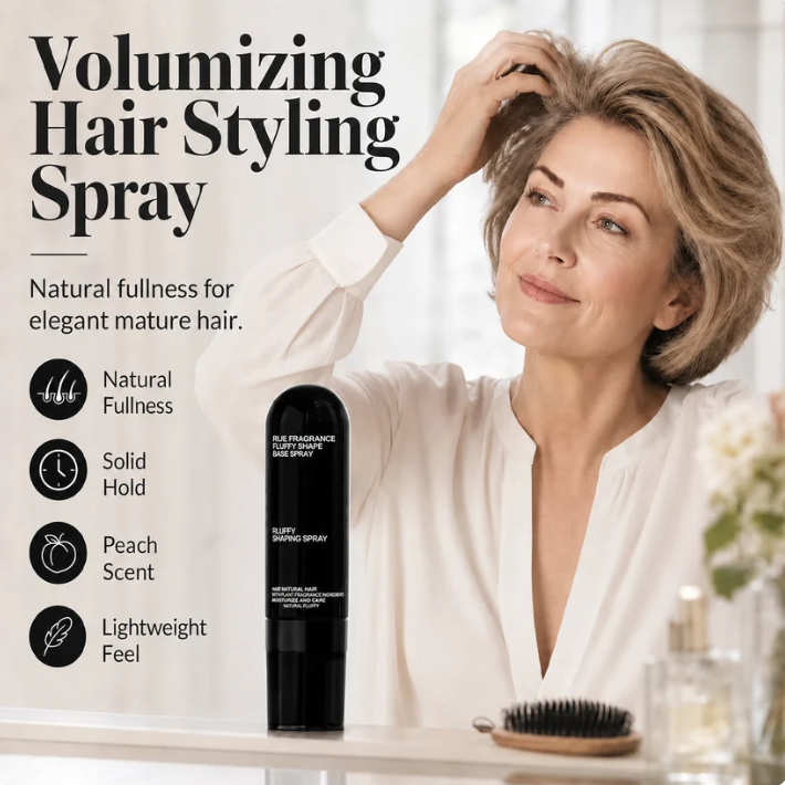 Buy 1Get 1Free$Fluffy HairShaping Spray, Long LastingPeach Scent Volumizing HairMist for All-Day Hold