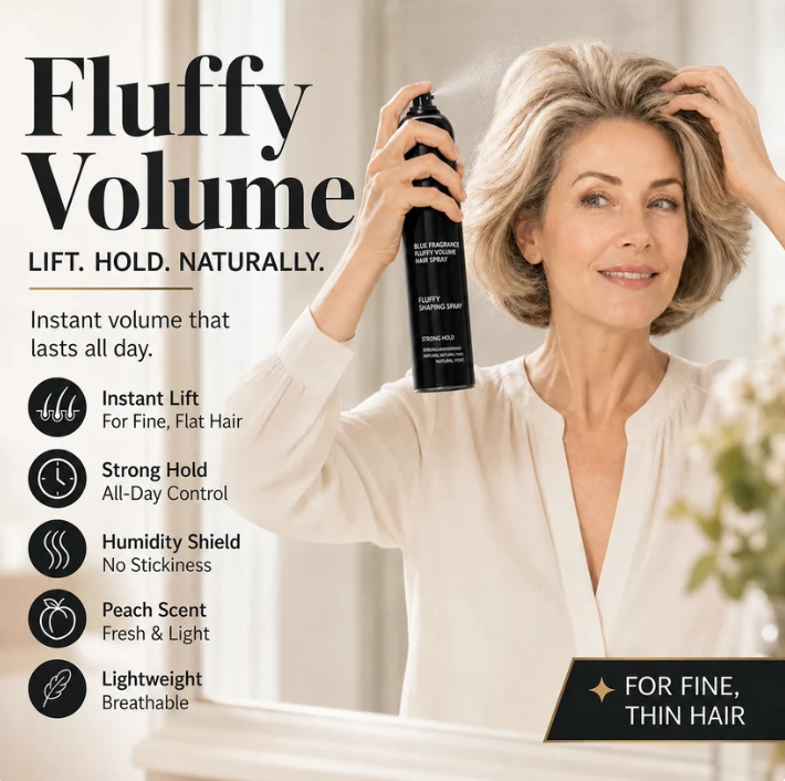 Buy 1Get 1Free$Fluffy HairShaping Spray, Long LastingPeach Scent Volumizing HairMist for All-Day Hold