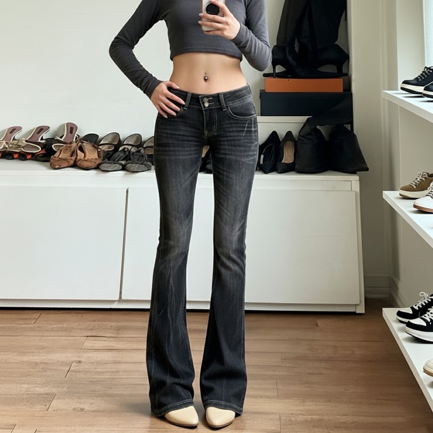 Vintage Hot Girl Y2K Tight Narrow Leg Jeans