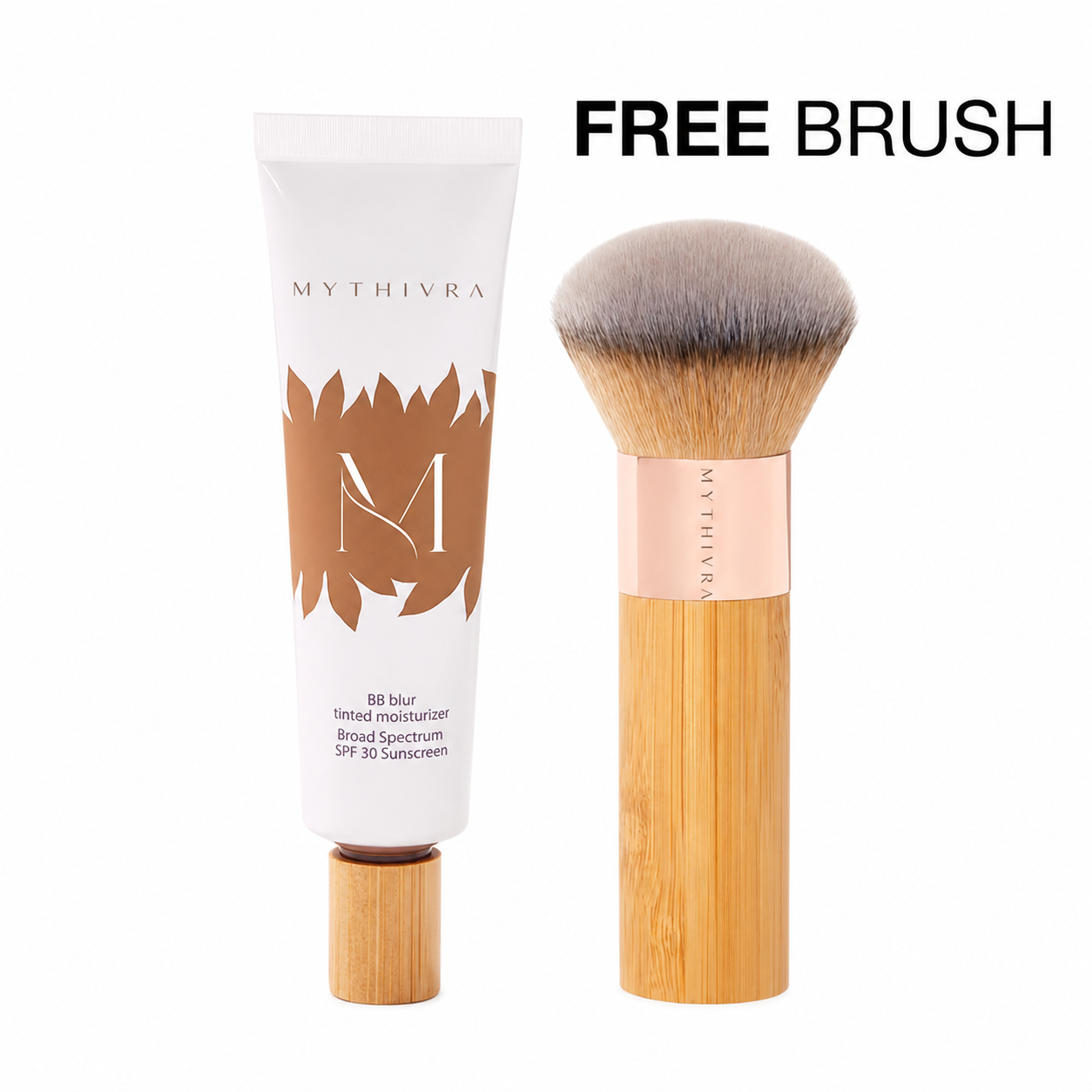 Bio07 BB Blur Tinted Moisturizer Broad Spectrum SPF 30 Sunscreen | Free Custom Makeup Brush Included