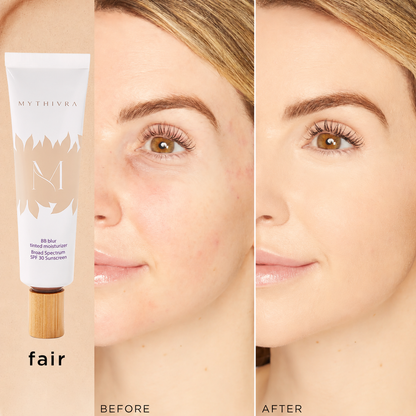 Bio07 BB Blur Tinted Moisturizer Broad Spectrum SPF 30 Sunscreen | Free Custom Makeup Brush Included