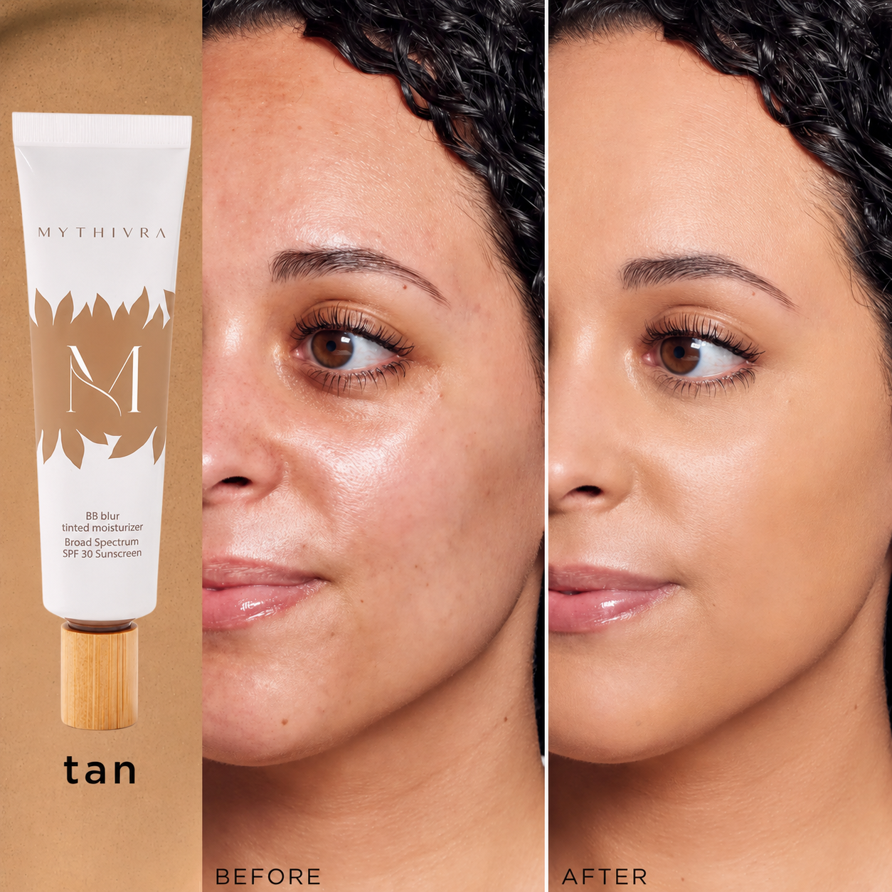 Bio07 BB Blur Tinted Moisturizer Broad Spectrum SPF 30 Sunscreen | Free Custom Makeup Brush Included