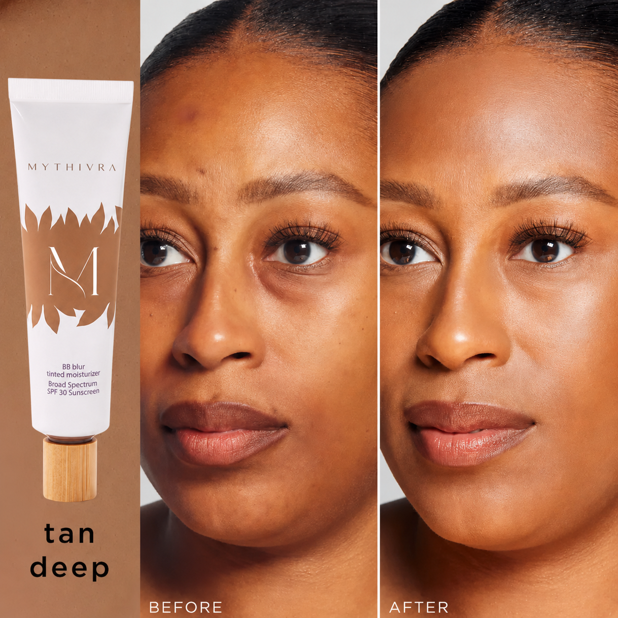 Bio07 BB Blur Tinted Moisturizer Broad Spectrum SPF 30 Sunscreen | Free Custom Makeup Brush Included