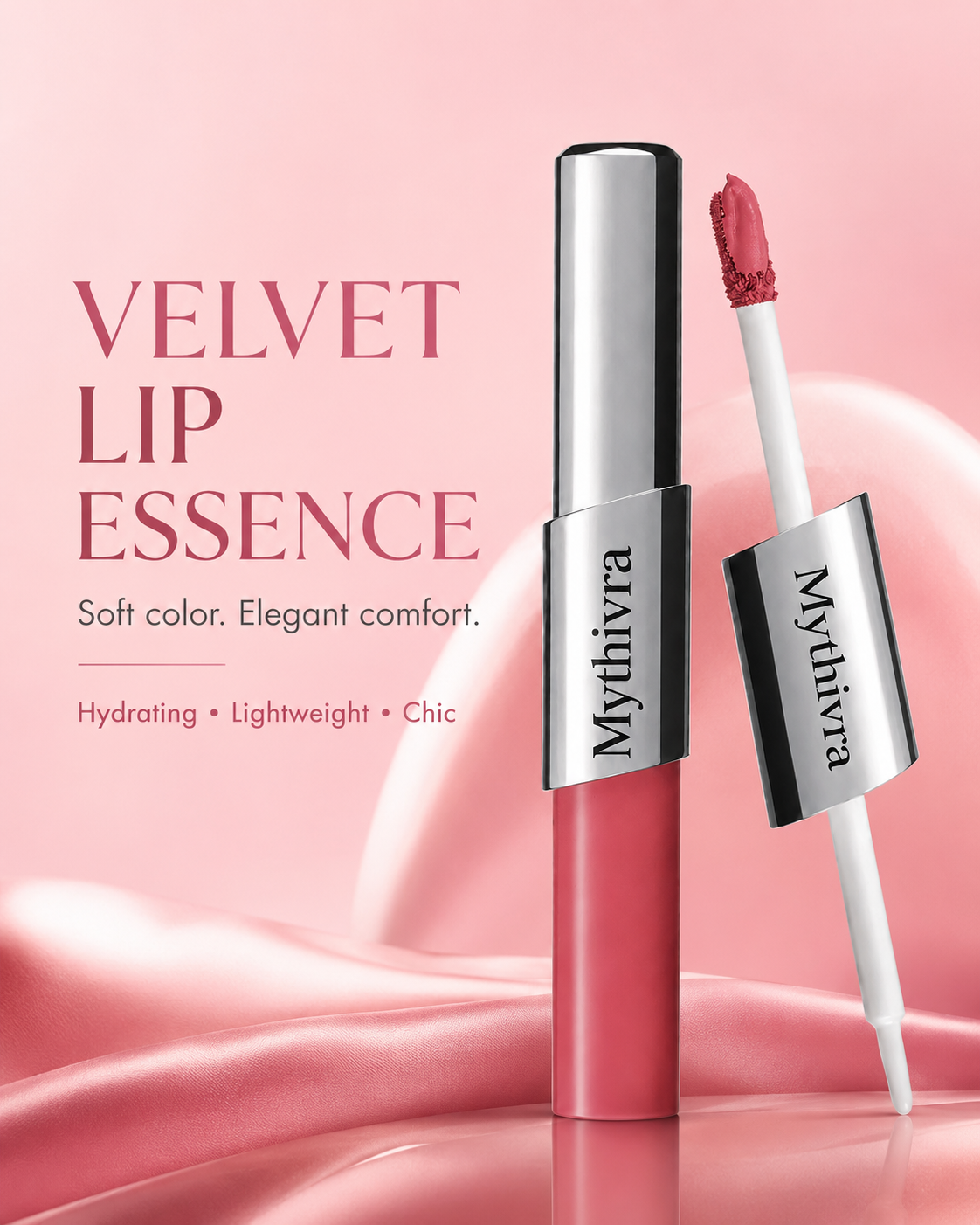 Perfect Twin Lip — Dual-Ended Liquid Lipstick with Velvet Matte Color and Glossy Shine